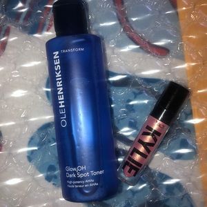 Ole henriksen toner and Kylie liquid eyeshadow